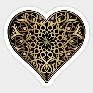 Metal Heart Sticker